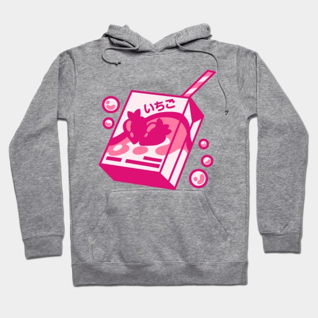 The starwberry milk and bubbles Hoodie by AnGo